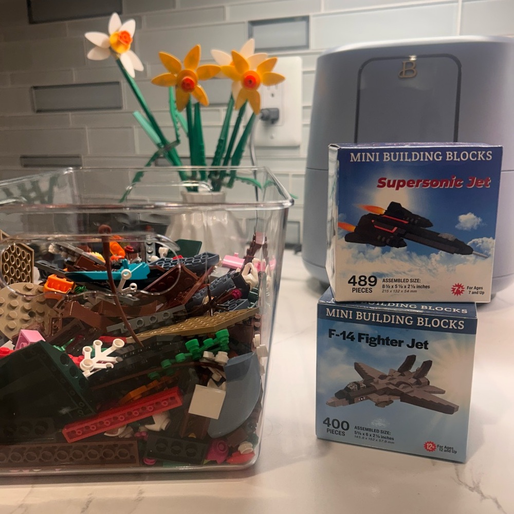 Mini Building Blocks F-14 Fighter Jet and Supersonic Jet Set
